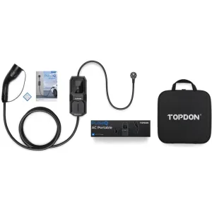 TOPDON PulseQ AC Portable – 3,7kW Mobile Ladestation für Elektrofahrzeuge