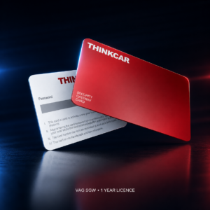 THINKCAR VAG SGW Jahreslizenz auf dunklem OBDWelt-Hintergrund
