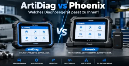 TOPDON ArtiDiag vs Phoenix Diagnosegeräte im Vergleich